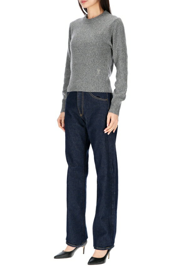 HE&SHE [送料無料] AMI PARIS アミパリス ハートロゴカシミヤニットセーター HEART LOGO CASHMERE KNIT SWEATER レディース カジュアル クラシック プレゼント ホワイトデー バレンタインデー クリスマス FKS127 005 055