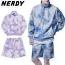 NERDY ノルディ HE&SHE [送料無料] 2022SS DNA MONOGRAM WATERCOLOR TRACK SET DNAモノグラム水彩画トラックセット ユニセックス ストリート カジュアル トレーニング ジャージ カップルルック ペアルック 全2カラー