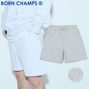 HE&SHE BORN CHAMPS ボーンチャンプス [送料無料] 08ロゴパンツ 08 LOGO PANTS ユニセックス ストリート カジュアル オーバーサイズ ビックシルエット ルーズフィット ロゴ ハーフパンツ ショ…