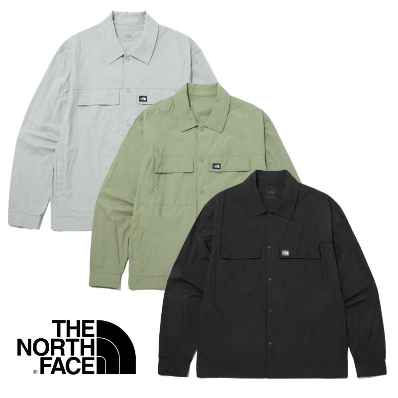 HE&SHE [送料無料] ノースフェイス 正規品韓国 THE NORTH FACE M'S CITY CHILLER SHACKET NJ3LP06 ノースフェイス新作 男女兼用 メンズ レディース カジュアル デイリー ルーズフィット ゆったり 胸ポケット シンプル 無地シャツ 長袖シャツ シャケット シャツジャケット