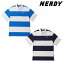 NERDY ノルディ HE&SHE [送料無料] 2023SS ストライプラグビー半袖Tシャツ STRIPE RUGBY SHORT SLEEVE T カットソー ポロシャツ プルオーバー ユニセックス 韓国ブランド 韓国ファッション 新品 スポーティ カジュアル ストリート 少女時代 テヨン