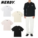 NERDY ノルディ HE SHE 送料無料 2023SS ハートワッペン半袖Tシャツ HEART WAPPEN SHORT SLEEVE T カットソー プルオーバー ユニセックス 韓国ブランド 韓国ファッション 新品 スポーティ カジュアル ストリート ペアルック カップルルック 少女時代 テヨン