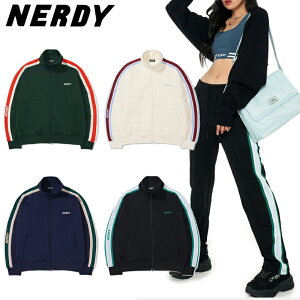 NERDY ノルディ HE&SHE [送料無料] 2022AW プリズムトラックトップ PRISM TRACK TOP ユニセックス メンズ レディース 韓国ブランド 韓国ファッション スポーティ カジュアル ストリート ルーズフィット ビックシルエット オーバーサイズ ブルゾン ジャージ 少女時代 テヨン