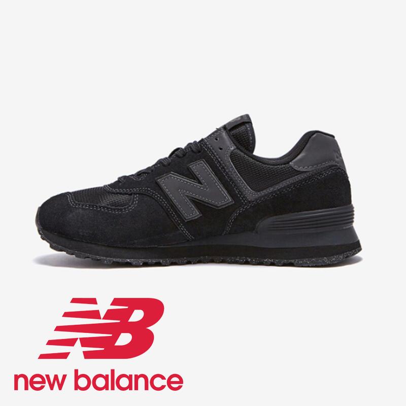 HE SHE 送料無料 new balance 574 ニューバランススニーカー ユニセックス 男女兼用 メンズ レディース カジュアル デイリー スポーツ 大人気 ランニング 運動靴 ブラック 黒色 ML574EVE