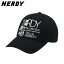 NERDY ノルディ HE&SHE [送料無料] 2023SS アイデンティティボールキャップ IDENTITY BALL CAP ベースボールキャップ スポーツキャップ 帽子 ユニセックス メンズ レディース 韓国ブランド 韓国ファッション カジュアル ストリート 少女時代 テヨン