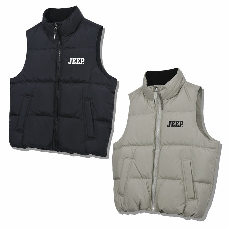 HE&SHE [̵]  JEEP 饷åХǥåɥͥå٥ Classic Banded Neck Down Vest  ǥ ˥å ٥ ȥ꡼ 奢 ݡƥ  ȥɥ JO4JPU691