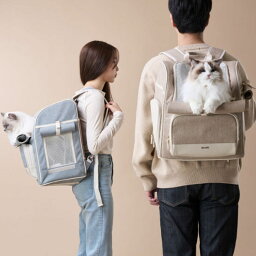 MILIONG (ミリオン) HE&SHE【送料無料】 BACK HUG BACKPACK バックハグバックパック ペット用品 犬散歩 お出かけ ショルダーキャリーバッグ 猫兼用 ペットキャリア 犬キャリア ペットアイテム クッションバッグ 出かけバッグ 韓国ブランド