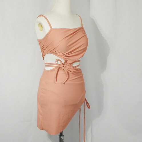 HE&SHE 【送料無料】 2024SS ワンピース水着 大人水着 バカンス水着 夏休み デイリー水着 モノキニ 無地 ホルターネック 大人水着 BIKI-2402