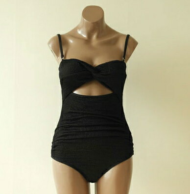 HE&SHE 【送料無料】 2023SS ビキニ 水着 大人水着 バカンス水着 夏休み デイリー水着 モノキニ 無地 タンキニ ウエーブモノキニ BIKI-2375