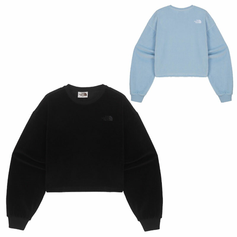 乐天商城 - HE&SHE [送料無料] ノースフェイス THE NORTH FACE KOREA 24SS ウーマベルアトレーナー W'S VELOUR SWEATSHIRTS レディース 長袖 スウェットシャツ スポーティ ストリート カジュアル 韓国 NM5MQ80