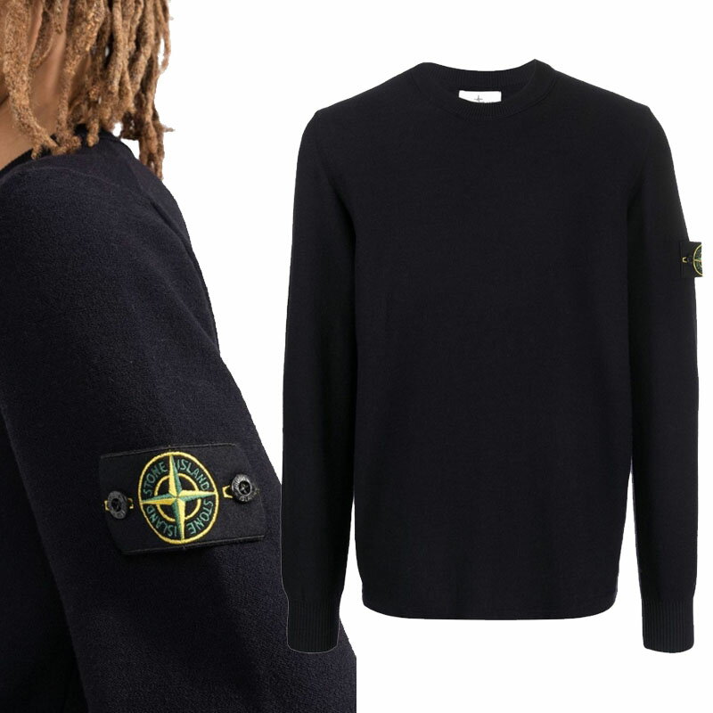 ストーンアイランド 【正規品】 STONE ISLAND 22AW ワッペパッチクルーネックンニット WAPPEN PATCH CREWNECK KNIT ユニ...