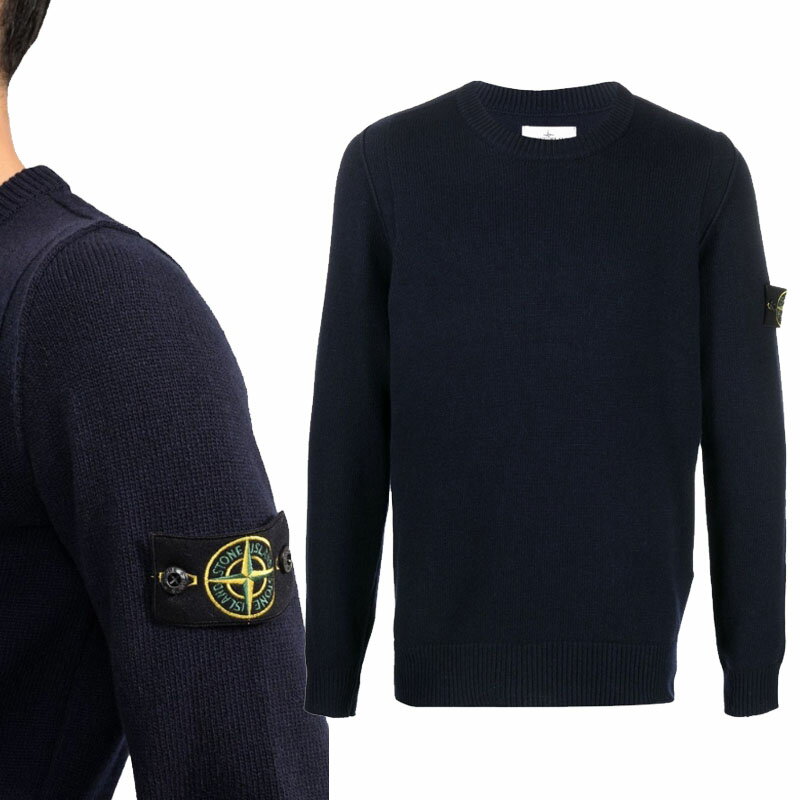 ストーンアイランド 【正規品】 STONE ISLAND 22AW ワッペンクルーネックニット WAPPEN CREWNECK KNIT ユニセックス メンズ ...