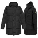 ストーンアイランド 【正規品】 STONE ISLAND 24AW ワッペンガーメントダイドクリンクルレップスロングダウンコート WAPPEN GARMENTS...