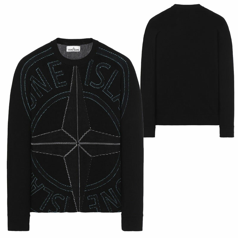 ストーンアイランド 【正規品】 STONE ISLAND 21SS 12周年シグネチャロゴジャカードニット 12th ANNIVERSARY SIGNATURE...