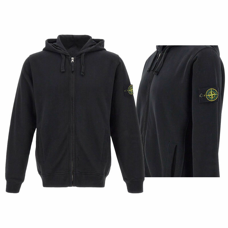 ストーンアイランド 【正規品】 STONE ISLAND 24AW ブラシオーガニックコットンフリースフルジップアップパーカー BRUSHED ORGANIC ...