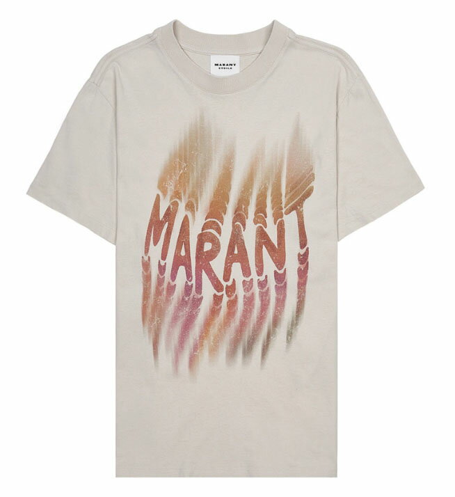 乐天商城 - ISABEL MARANT イサベルマラン 25SS W'S JOHEL LINE PRINT S/S T-SHIRT ウーマンジョエルラインプリント半袖Tシャツ カジュアル クラシック レディース 女性 女子 HE&SHE [送料無料] TS0147FA C1N07E 23EC 114341