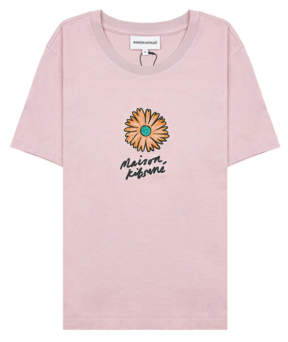 MAISON KITSUNE メゾンキツネ 25SS W'S FLOATING FLOWER BABY S/S T-SHIRT ウーマンフロッティングベービー半袖Tシャツ カジュアル クラシック レディース 女性 女子 HE&SHE [送料無料] MW00123KJ0008 P623 106625