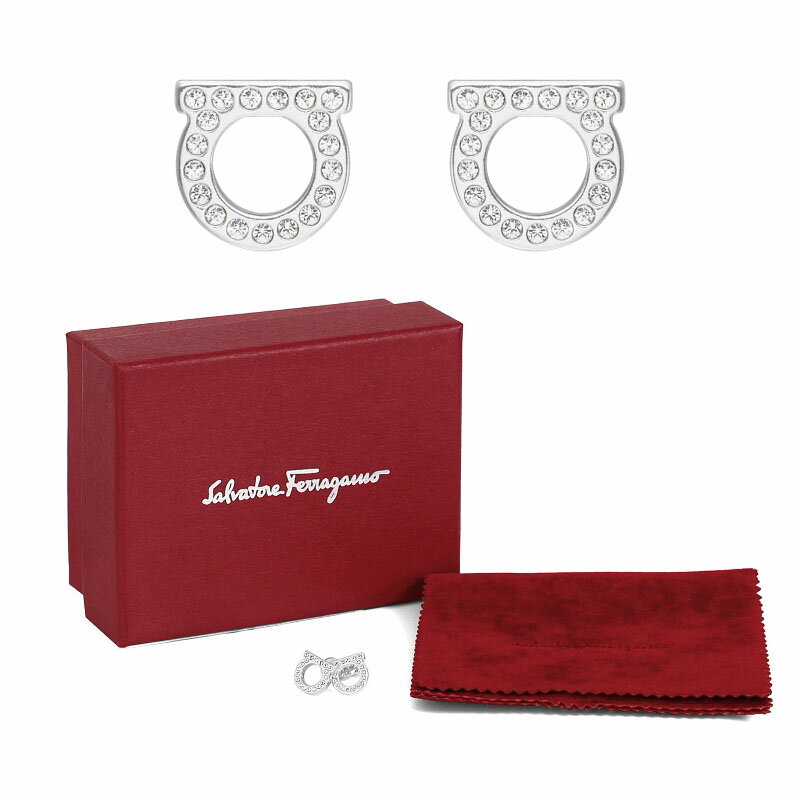 乐天商城 - SALVATORE FERRAGAMO サルヴァトーレ・フェラガモ GANCHINI CRYSTAL PIAS ガンチニクリスタルピアス HE&SHE [送料無料] レディース スモール 76 0123 0696577