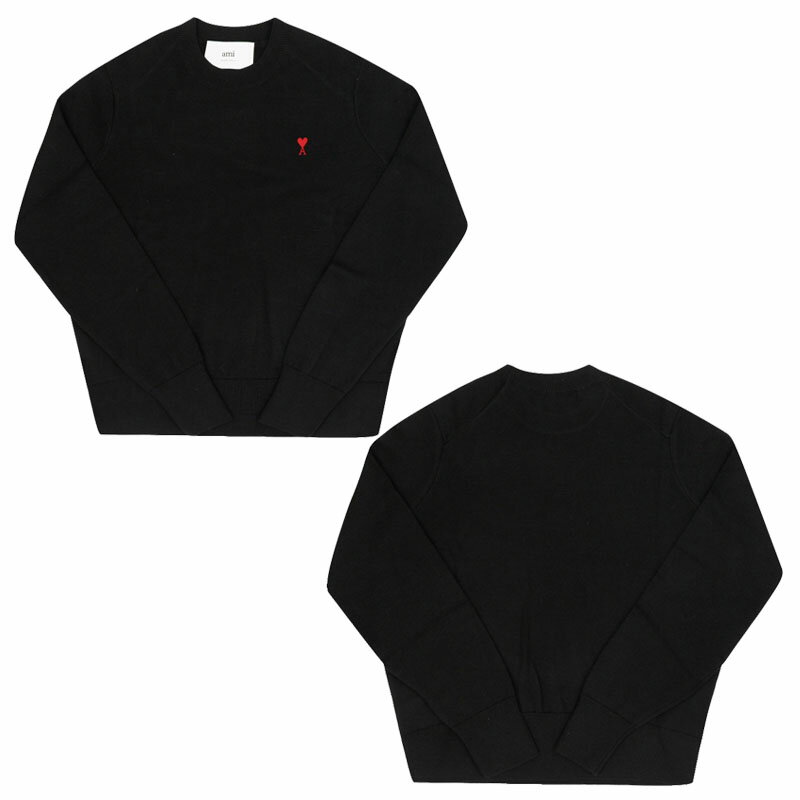 AMI PARIS ���ߥѥꥹ ���⡼��ϡ��ȥ����˥å� SMALL HEART LOGO KNIT ��˥��å��� ��� ��ǥ����� �˽����� �����奢�� ��...