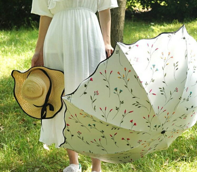 HE&SHE [送料無料] LOED 傘 日傘 パラソル レディース 完全UVカット率99％以上生地 遮熱 撥水 ブランド おしゃれ かわいい 可愛い 花柄 レース フリル 無地 フェミニン 上品 折り畳み 引出品 答礼品 返礼品 プレゼント ギフト 花絵