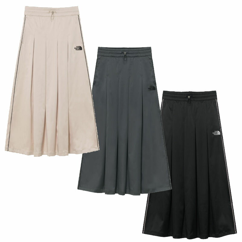 ノースフェイス THE NORTH FACE KOREA 【正規品】 25SS ウーマンサティンフレアスカート W'S SATIN FLARE SKIRT レディース 女性 女子 ストリート カジュアル ミモレ丈スカート フレアスカート 韓国 HE&SHE [送料無料] NK6NR31