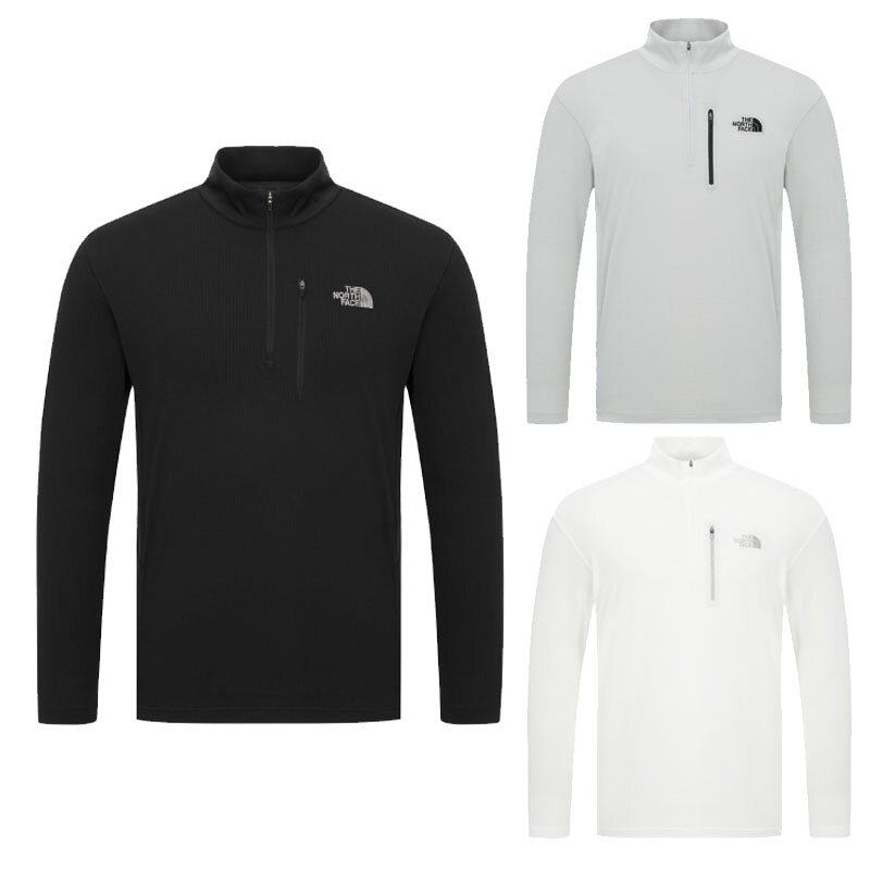 乐天商城 - ノースフェイス THE NORTH FACE KOREA 【正規品】 25SS メンズビスティ長袖ジップTシャツ M'S BISTI L/S ZIP TEE 男性 男子 ストリート カジュアル カットソー 韓国 HE&SHE [送料無料] NT7LR02