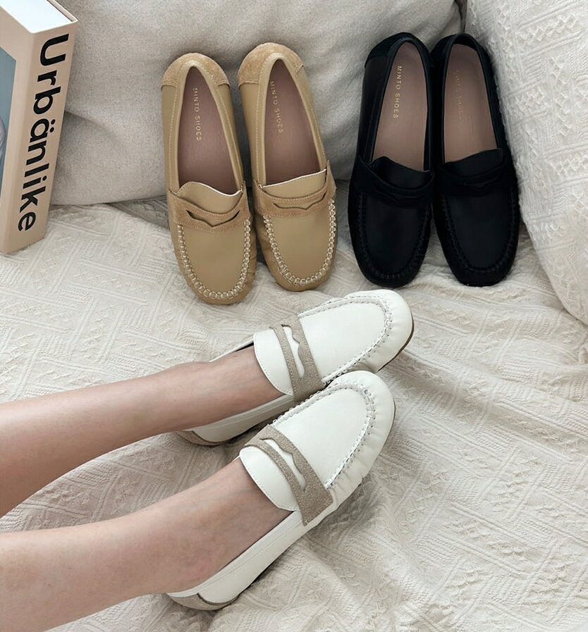 Rakuten - スーツルーム Suitroom レディースローファー 3カラー 25cmまで 夏ローファー レディース 女性 女子 ハイクォリティー 天然牛革 天然レザー カジュアル 韓国ファッション HE&SHE [送料無料] 8125-4
