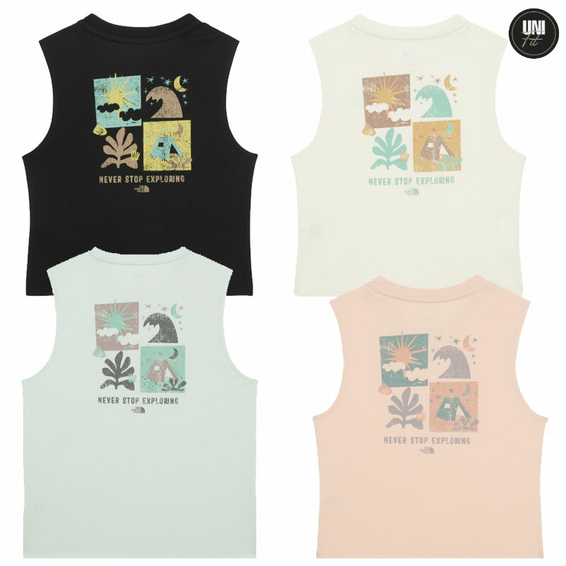ノースフェイス THE NORTH FACE KOREA  25SS エバーグリーンノースリーブTシャツ EVERGREEN SLEEVELESS ユニセックス メンズ レディース ストリート カジュアル カットソー 韓国 HE&SHE  NT7VR00