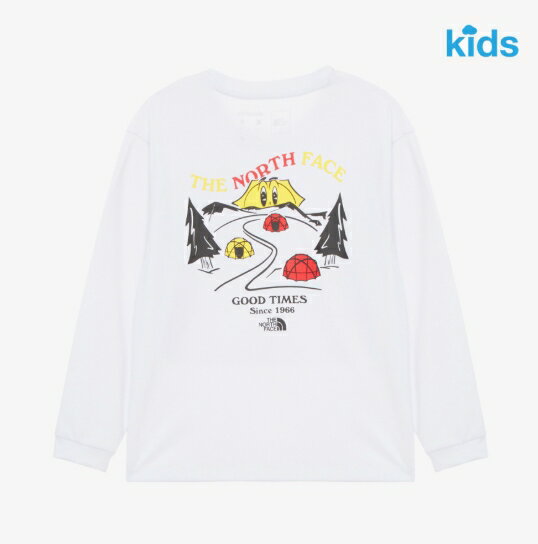 ノースフェイス THE NORTH FACE KOREA 【正規品】 25SS キッズキャンプアウト長袖Tシャツ K'S CAMPOUT L/S R/TEE 男の子 女の子 男女兼用 ユニセックス ストリート カジュアル 長袖 韓国 HE&SHE [送料無料] NT7TR01