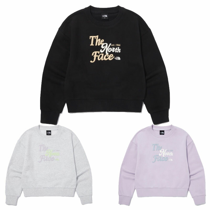 乐天商城 - ノースフェイス THE NORTH FACE KOREA 【正規品】 25SS ガールズアリソンスウェットシャツ G'S ALLISON SWEATSHIRTS 女の子 ストリート カジュアル トレーナー 長袖 韓国 HE&SHE [送料無料] NM5MQ53