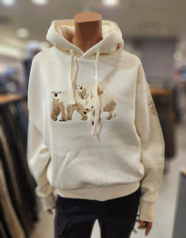 ジープ JEEP ウーマン3ベア刺繍起毛パーカー W'S THREE BEAR EMBROIDERY NAPPING HOODIE レディース 女性 女子 カジュアル フード フーディ 裏起毛 トップス HE&SHE [送料無料] JO1THF058 2