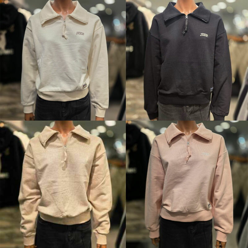 ジープ JEEP ウーマンショート丈アノラックトレーナー W'S SHORT LENGTH ANORAK SWEATSHIRTS レディース 女性 女子 カジュアル トップス スウェットシャツ HE&SHE [送料無料] JQ5TSF801