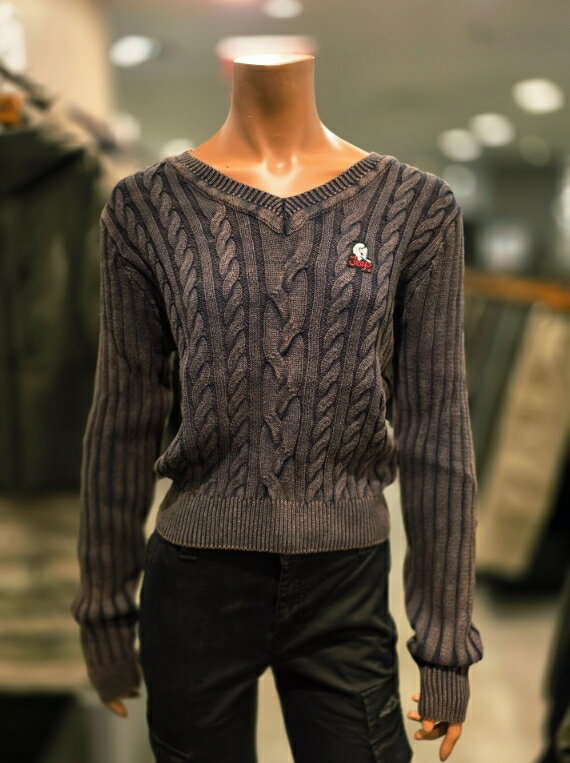 ジープ JEEP ウーマンケーブルVネッククロップニット W'S CABLE V-NECK CROP KNIT レディース 女性 女子 カジュアル セーター トップス HE&SHE [送料無料] JP4KTF026