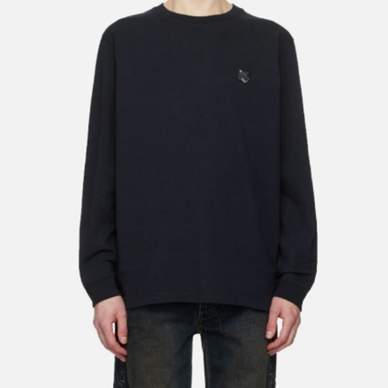 乐天商城 - MAISON KITSUNE BOLD FOX HEAD PATCH LONG SLEEVE メゾンキツネ ボルドフォックスヘッドパッチ長袖Tシャツ カットソー カジュアル クラシック ユニセックス メンズ レディース HE&SHE [送料無料] ロングTシャツ　ロングスリーブ