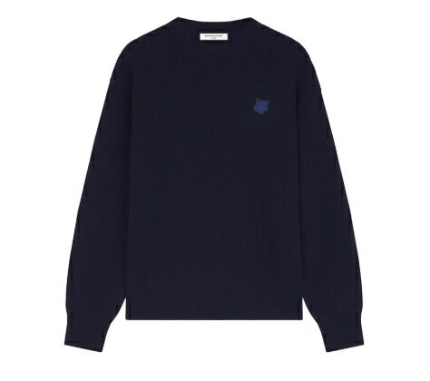 MAISON KITSUNE メゾンキツネ FOX HEAD PATCH WAFFLE KNIT フォックスヘッドパッチワッフルニット セーター カジュアル クラシック ユニセックス メンズ レディース HE&SHE [送料無料] LM00818KT1093