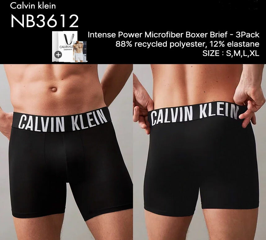 Calvin Klein Under Wear ����Х󥯥饤�� �������ʡ� ��󥺥ܥ������ѥ�� M'S BOXER PANTS 3�祻�å����� ���塡���...