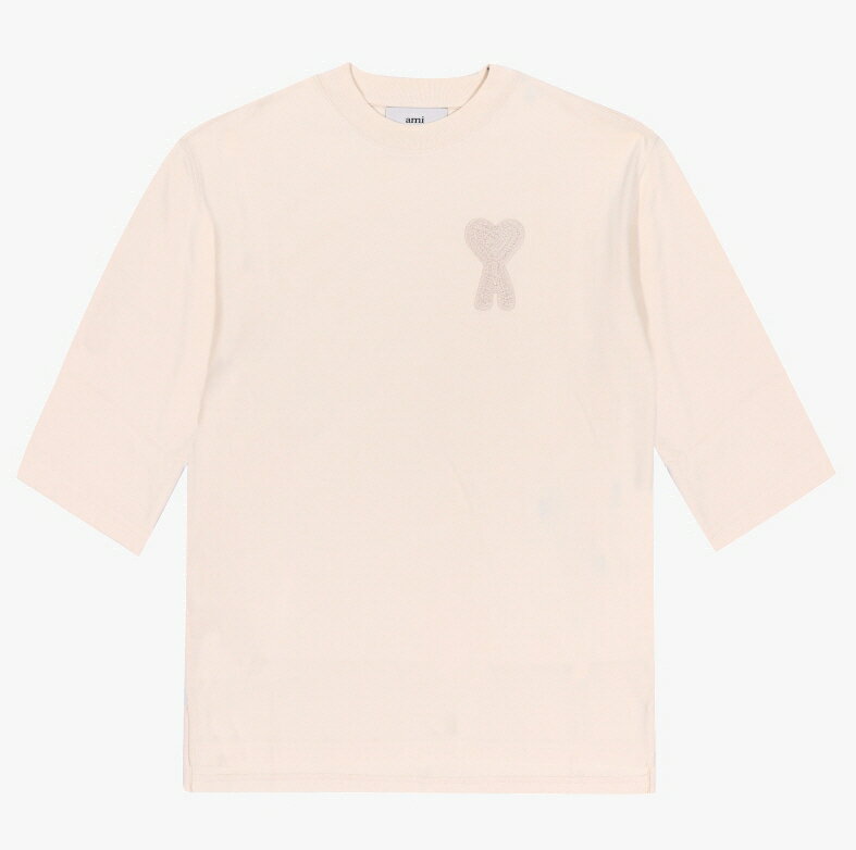 AMI PARIS アミパリス ウーマンとなるクロシェーハートロゴ長袖Tシャツ W'S TONAL CROCHER HEART LOGO L/S TEE レディース 女性 女子 カジュアル クラシック プレゼント カットソー HE&SHE [送料無料] FTS055 726 136