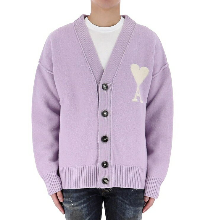 AMI PARIS アミパリス 【正規品】 ビッグハートロゴウールカーディガン BIG HEART LOGO WOOL CARDIGAN ユニセックス メンズ ...