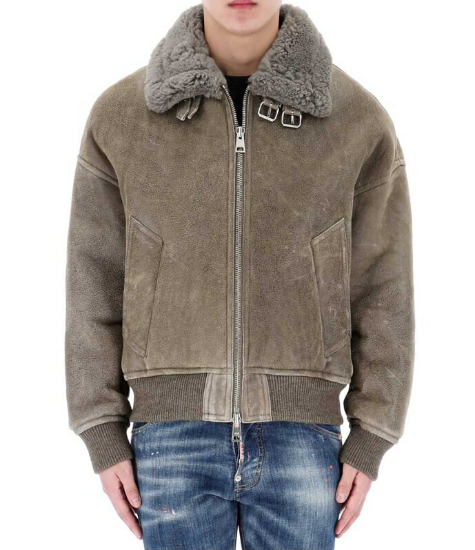 AMI PARIS アミパリス 【正規品】 ビンテージディテールラムシャーリングボマージャケット VINTAGE DETAIL LAMB SHEARING BOMMER JACKET メンズ 男性 男子 ムスタング マスタング ダウンジャケット ジュアル HE&SHE [送料無料] UJK085 LH0018 281