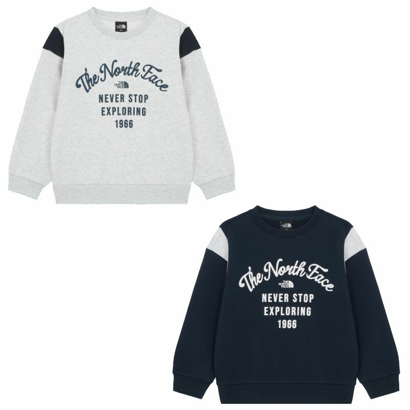 ノースフェイス THE NORTH FACE KOREA 【正規品】 25FW キッズプレーランスウェットシャツ K'S PLAYRUN SWEATSHIRTS 男の子 女の子 子供 キッズ カジュアル ノースフェースキッズ トレーナー 韓国 HE&SHE [送料無料] NM5MR51