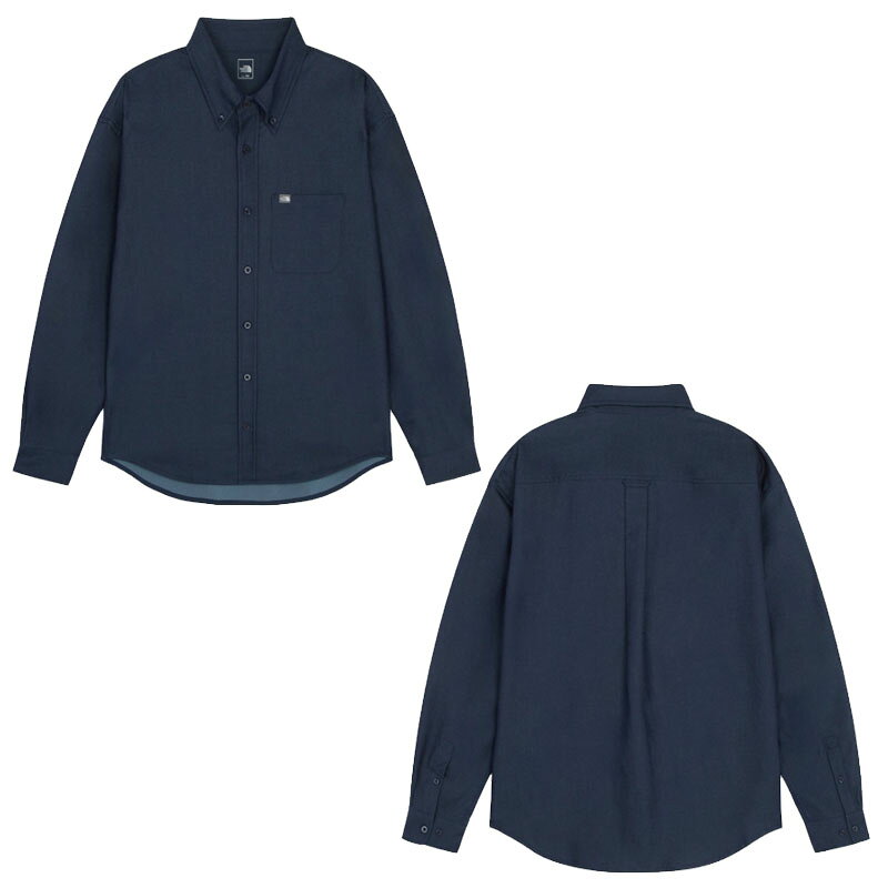 乐天商城 - ノースフェイス THE NORTH FACE KOREA 【正規品】 25FW メンズボイスデニム長袖シャツ M'S BOISE DENIM SHIRTS 男性 男子 カジュアルシャツ 韓国 ノースフェイスコリア HE&SHE [送料無料] NH8LR57