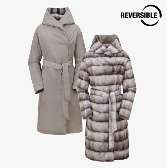 HE&SHE [送料無料] ノースフェイス THE NORTH FACE ウーマンリバーシブルカメルダウンコート W'S RVS CAMEL PADDING COAT レディースロンググースダウン ストリート カジュアル スポーティ アウター アウトドア プリント ベルトコート NC3NP80　レディースダウンジャケット