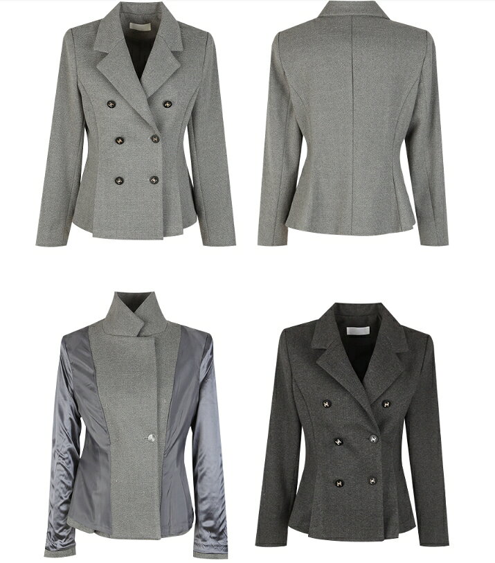 HE&SHEのSUITROOM スーツルーム LONDON SOFT TWEED PEPLUM SET-UP 2色 ロンドンソフトツイードペプラムセットアップ レディース 女性 女子 女らしさアップ 長袖 フェミニン ラブリー デイリー ジャケットセット パーティー服 韓国ファッション かわいい オシャレ｜アングル2