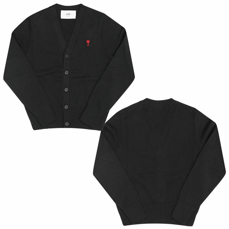 乐天商城 - AMI PARIS アミパリス 正規品 スモールハートロゴ女性カーディガン SMALL HEART LOGO W'S CARDIGAN レディース 女性 女子 ウーマン カジュアル クラシック プレゼント HE&SHE [送料無料] FKC374 001 009