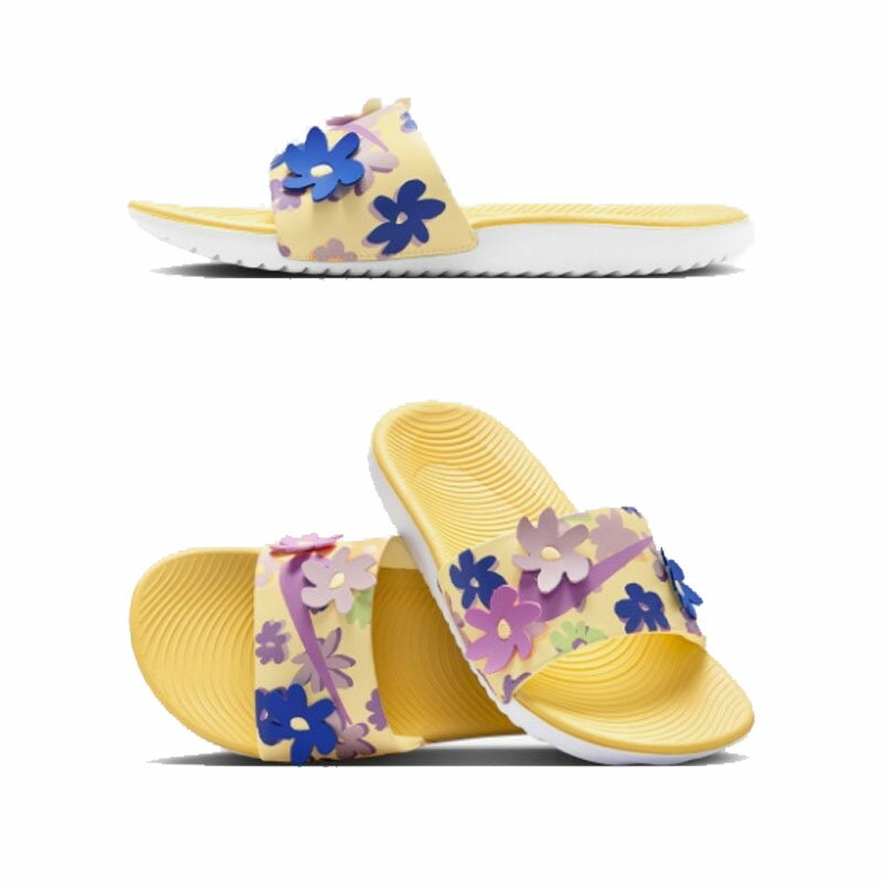 乐天商城 - ナイキ NIKE 【正規品】 カワスライドSE KAWA SLIDE SE (GS/PS) ロゴグラフィック レディース ウーマン 女性 女子 キッズ 女の子 花絵 ストリート カジュアル スリッパ サンダル ミュール HE&SHE [送料無料]