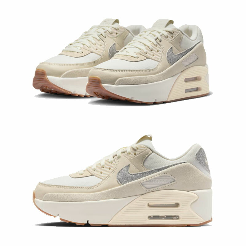 乐天商城 - ナイキ NIKE 【正規品】 ウーマンエアマックス90LV8スニーカーSE Air Max 90 LV8 SE ロゴグラフィック レディース 女性 女子 ランニング ストリート カジュアル スニーカー デイリー HE&SHE [送料無料] FD4328-111　nike　厚底スニーカー