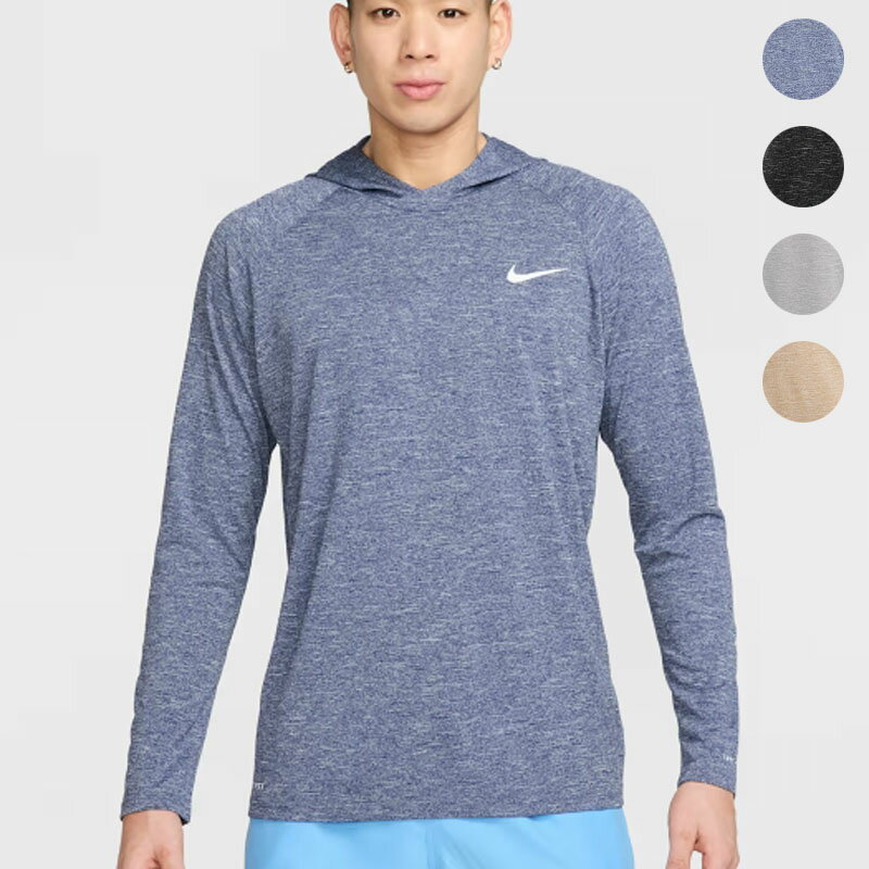 ナイキ NIKE  26SS スイム ハイドロガードエッセンシャル M'S DRY FIT UV LONG-SLEEVE HOOD TOP SWIM HYDROGARUD ESSENTIAL メンズ 男性 男子 袖なし ノースリーブ ラッシュガード 水着 スイムウェア HE&SHE  DX6115