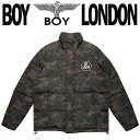 ボーイロンドン HE&SHE 【ボーイロンドン】 BOYLONDON KOREA [送料無料] ビックシルエット オーバーサイズ オーバーフィット ユニセックス ストリート ファンキー カモフラージュ ダウンジャケットB54JP10M37