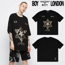 HE SHE 送料無料 【ボーイロンドン】 BOYLONDON KOREA ビックシルエット オーバーサイズ オーバーフィット ユニセックス ストリート ファンキー 半袖Tシャツ B92TS1216U99