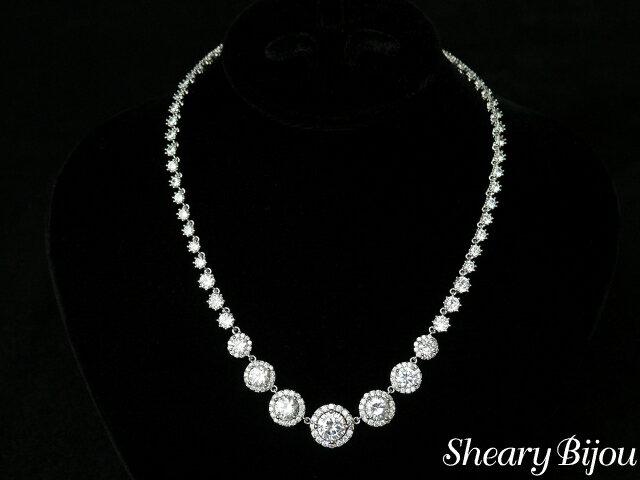 楽天シェアリービジュー-shearybijouスーパーSALE ネックレス キュービックジルコニア レディース プレゼント 女性 キラキラ 輝く 大人 シンプル デザイン 結婚式 フォーマル パーティ 二次会 お呼ばれ ウエディング ギフト
